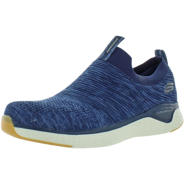 skechers navy running shoes