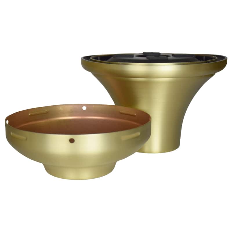 Ceiling Fan Close to Ceiling Kit - Brushed Satin Brass Wet Rated