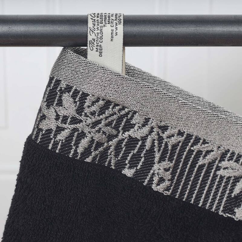 Superior Wisteria Cotton Floral Jacquard 8 Piece Bathroom Towel Set