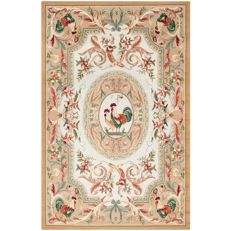 SAFAVIEH Handmade Chelsea Myranda French Country Rooster Wool Rug