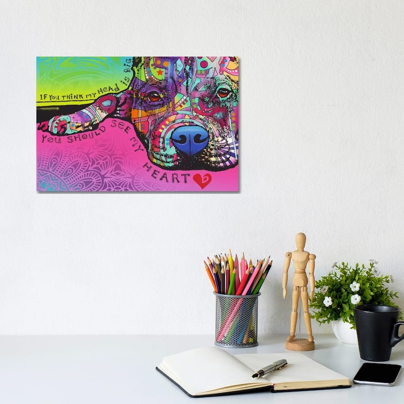 iCanvas "You Should See My Heart" by Dean Russo Canvas Print - 8x12x0.75