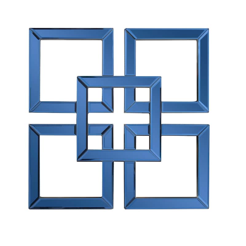 Allan Andrews Contemporary Layered Square Accent Mirror - 16" x 16"