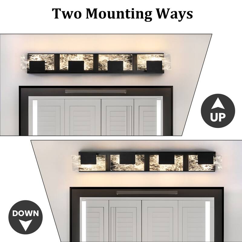 Modern Bathroom Vanity Light LED Dimmable Wall Sconce with UL Certified - 16 inches and above