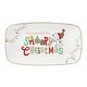 preview thumbnail 1 of 2, Lenox Snoopy Christmas Hors d'Oeuvres Tray