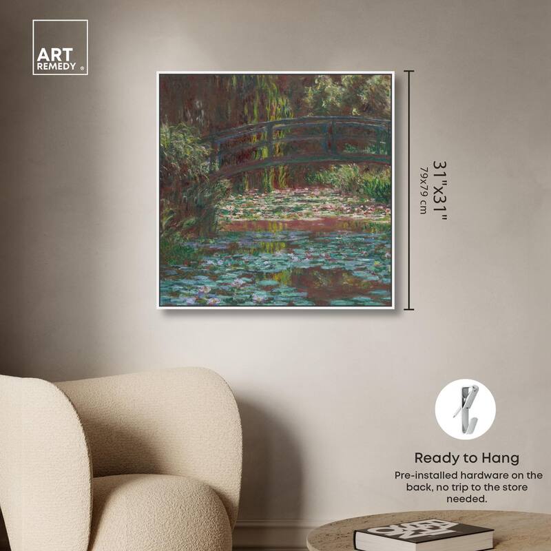 Water Lily Pond Canvas by Art Remedy