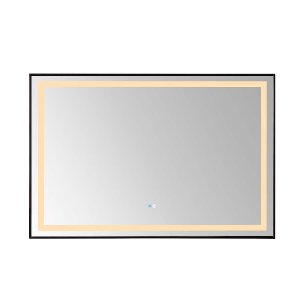 48" Rectangular LED Lighted Accent Bathroom/Vanity Wall Mirror - 48