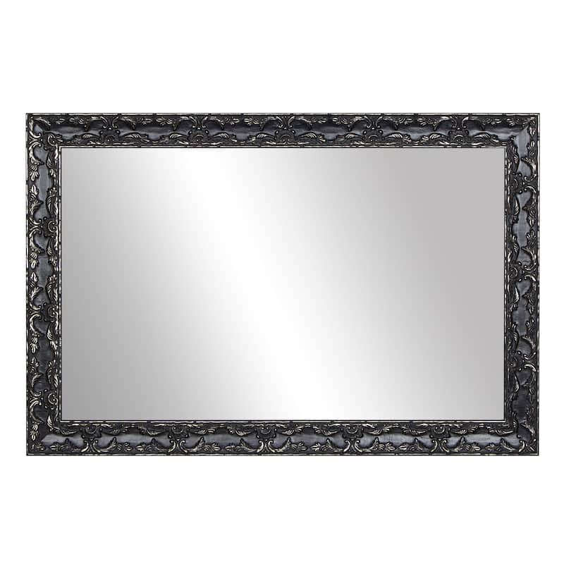 Frame My Mirror Antique Satin Nickel Wall Mirror, Maricopa Design