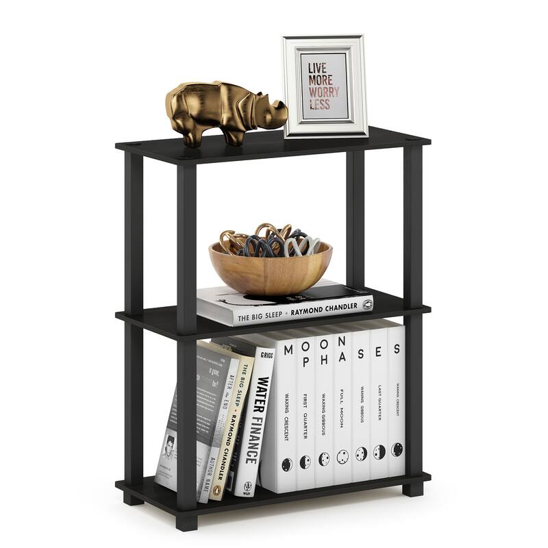 Furinno Turn-S-Tube 3-Tier Compact Multipurpose Shelf Display Rack with Square Tube