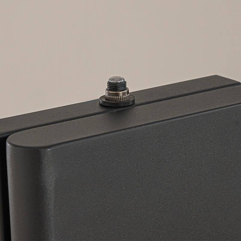 1-Light H13/15 in Modern Simple Sqaure 10W/13W Integrated LED Outdoor Wall Sconce with Dusk to Dawn Sensor in Matte Black