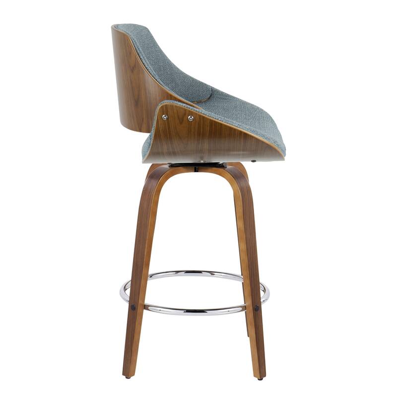 Carson Carrington Svetlana 26" Fixed-Height Counter Stool with Bent Wood Legs (Set of 2)