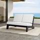 preview thumbnail 132 of 136, Outdoor Teak Wood Waterproof Armless Chair Loveseat with Cushions