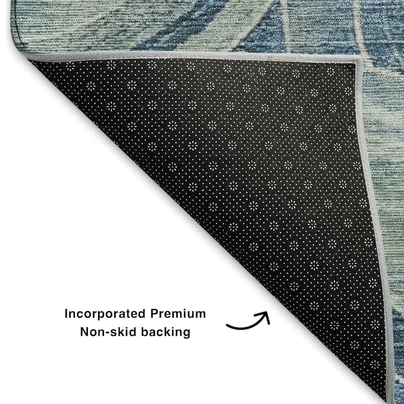 Premium Washable Super Soft Contemporary Mosaic Mayfield Rug
