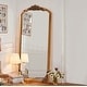 preview thumbnail 44 of 66, Arched Full-Length Solid Wood Carving Floor Mirror