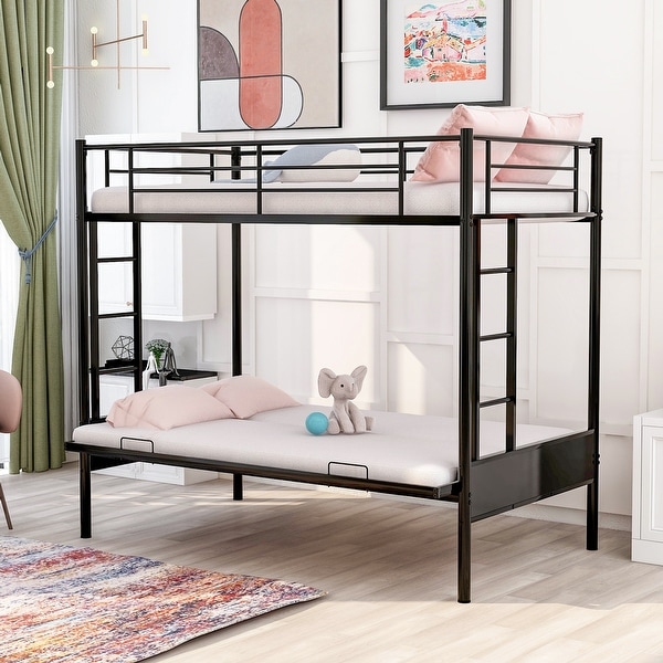 Industrial bunk bed twin sales over full