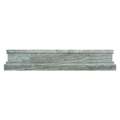 Apollo tile 2 x 12 Grandis Polished Wooden Grey Marble Tile (1.67 sq ft/case) - 10 Pack
