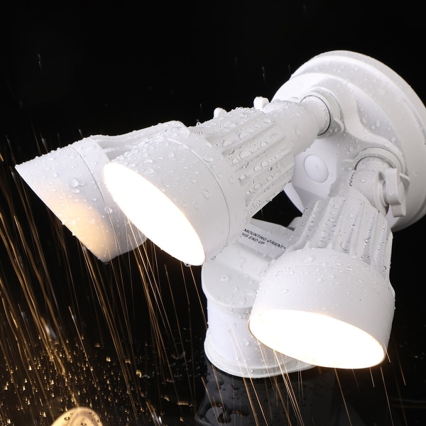 LED Security Lights Adjustable 3 Heads Motion Sensor Flood Light 3 Modes ETL Listed On Sale Bed Bath Beyond 29032782