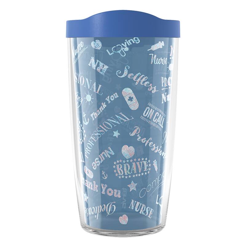 Tervis Thank a Medical Professional Made in USA Double Walled Insulated Travel Tumbler, Classic - Blue - 16oz