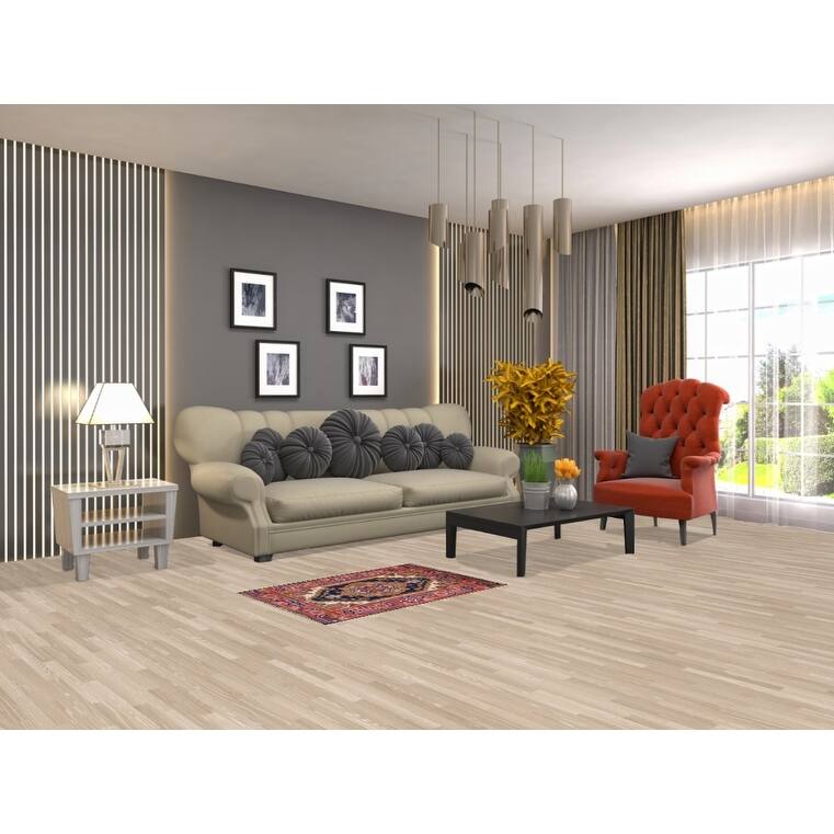 Navy Blue Heriz Serapi Accent Rug Handmade Traditional Wool Carpet - 2'0" x 3'0"