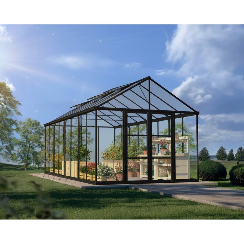 Canopia Aria 10 ft. Black / Clear Greenhouse Kit - 10 ft. x 20 ft.
