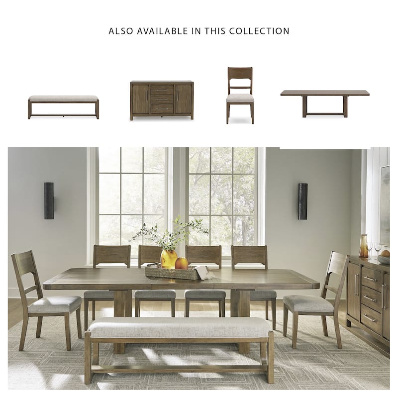Signature Design by Ashley Cabalynn Light Brown Dining Server - 60.13" W x 18" D x 36" H