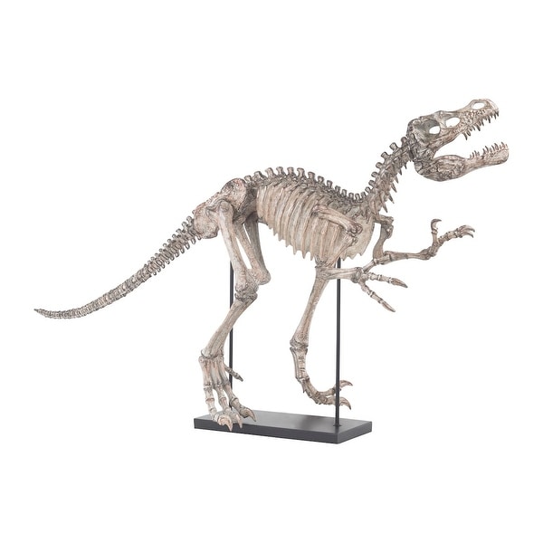 GuildMaster 2182-025 Tyrannos Composite Dinosaur Skeleton Statue - Aged Bone