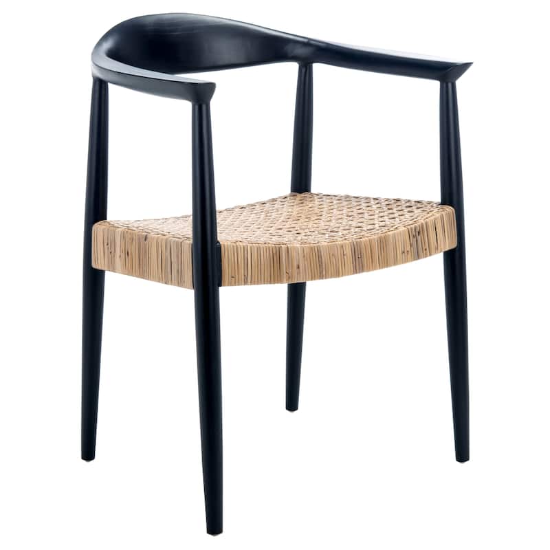SAFAVIEH Anastasia Rattan Peel Accent Chair - 24.8" W x 18.9" L x 30.7" H - 25Wx19Dx31H