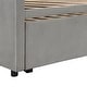 preview thumbnail 31 of 33, Twin Size Upholstered Daybed with Pop up Trundle & Wood Slat Support