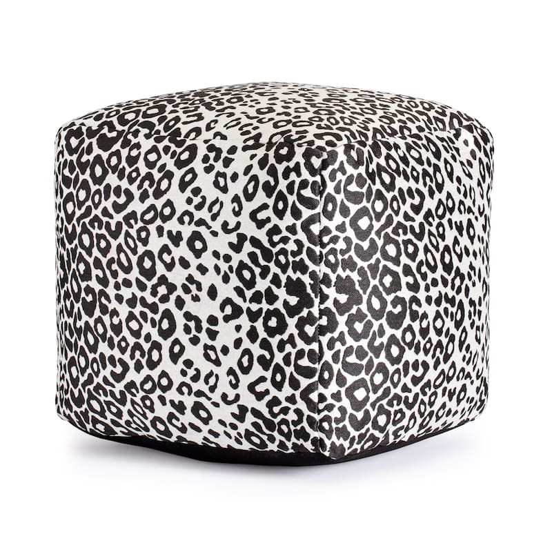 Jani Amur Indoor/Outdoor 18" x 18" Square Pouf Ottoman