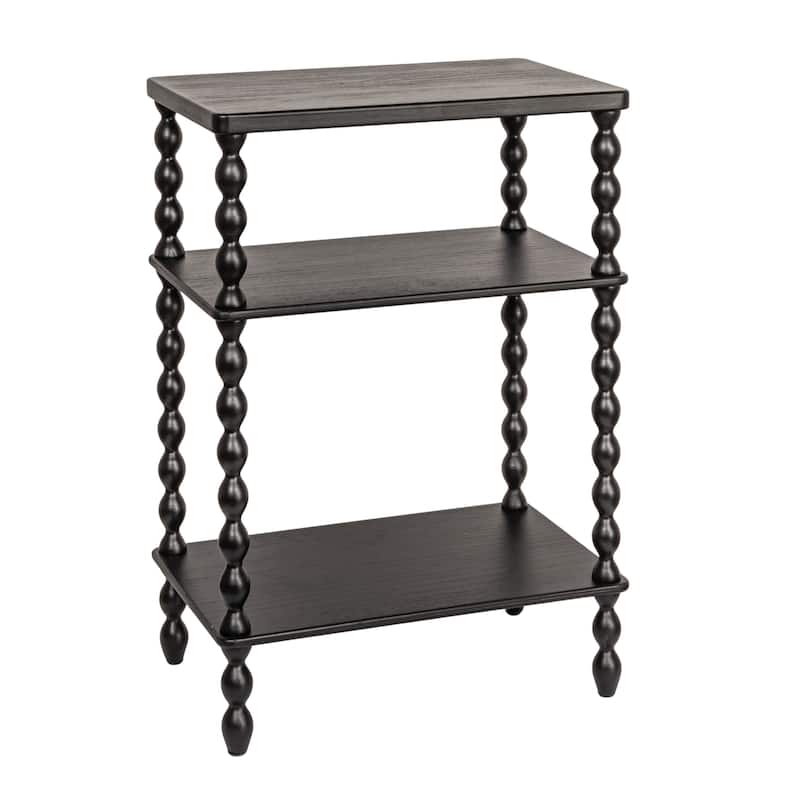 Charleswood Bobbin Leg Wood Accent Table - Black