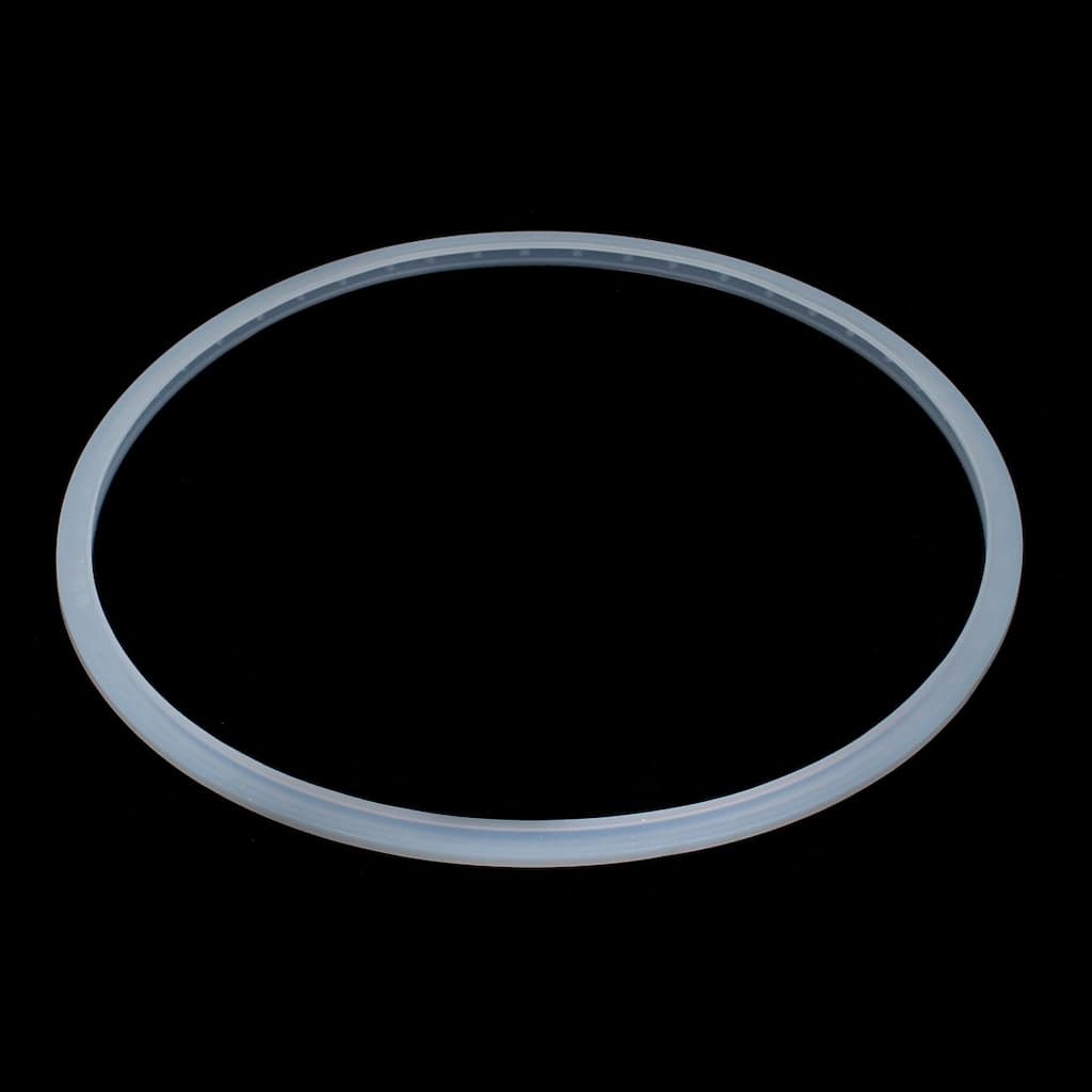 Household Spare Part Cooker 11" Inner Dia Rubber Gasket Sealing Ring - White