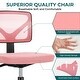 preview thumbnail 16 of 34, Armless Home Office Chair, Ergonomic Low-Back Mesh Rolling Work Swivel Chairs, Adjustable Task Chair with Lumbar Support - N/A