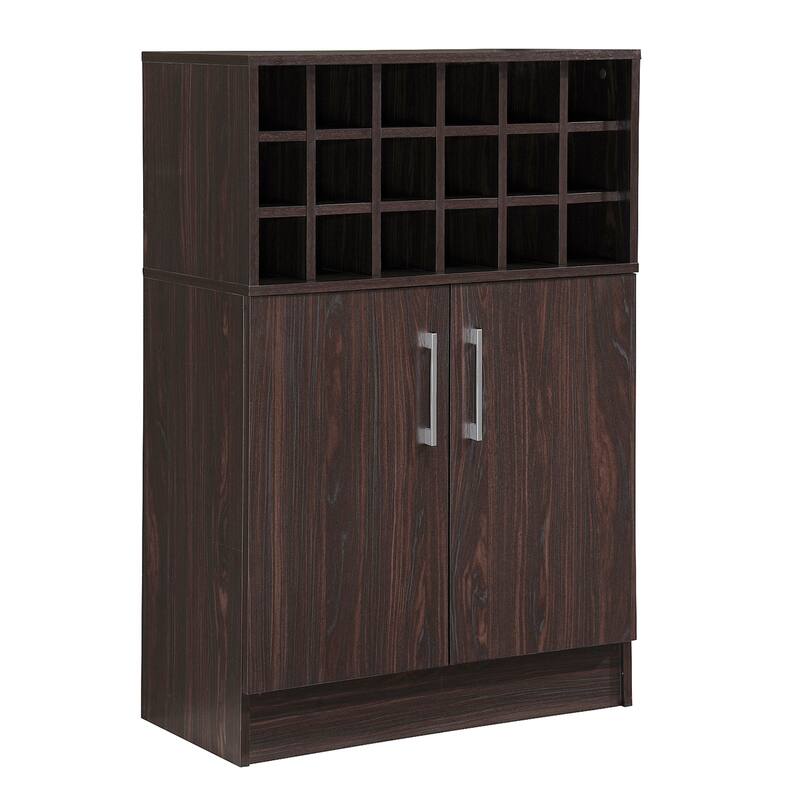Wine Rack Storage, Kitchen Sideboard Buffet, Glass Holder and Drawers, 42.5''H