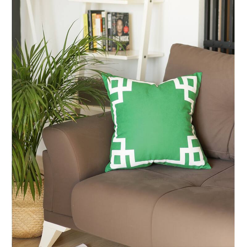 Geometric Greek Key Decorative Throw Pillow Cover