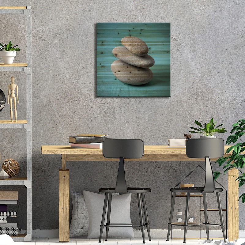 Rock Art I Print On Wood by Assaf Frank - Multi-Color