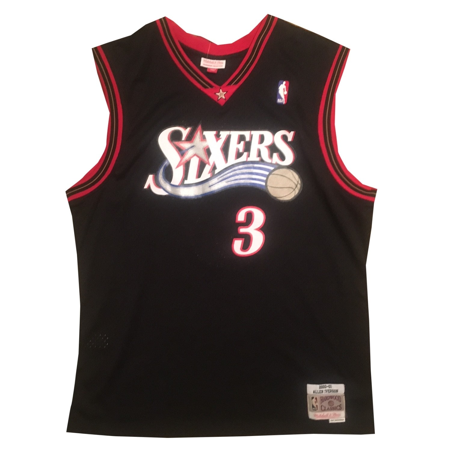 allen iverson autographed jersey
