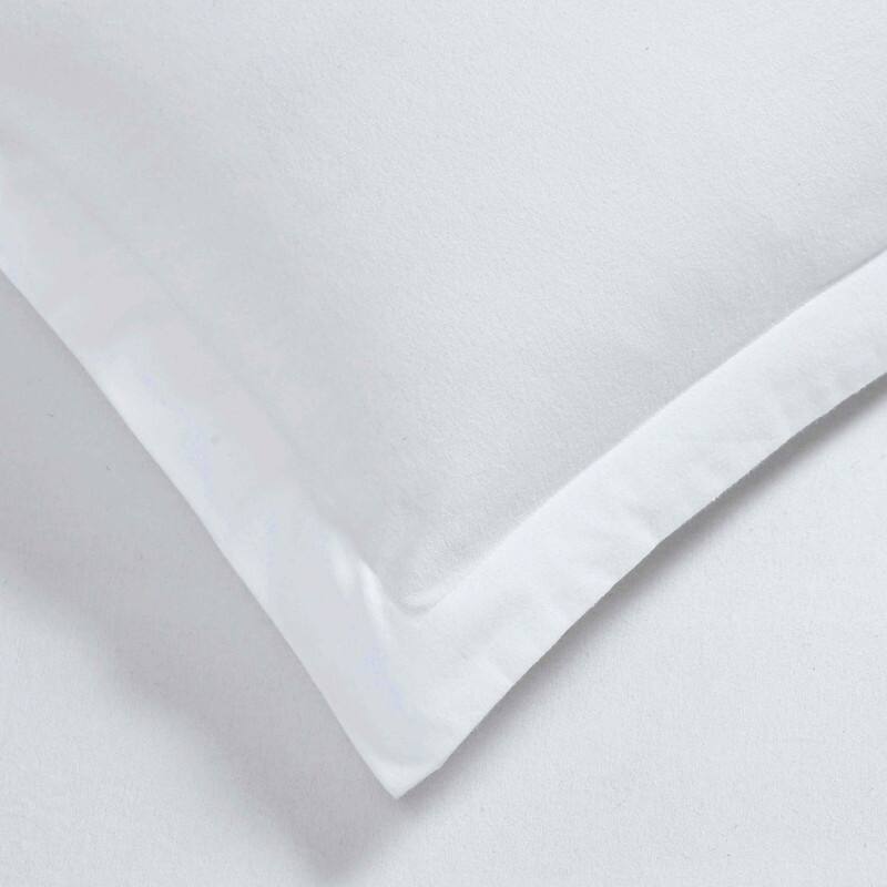 Blue Nile Mills Solid Flannel Cotton Duvet Cover Set