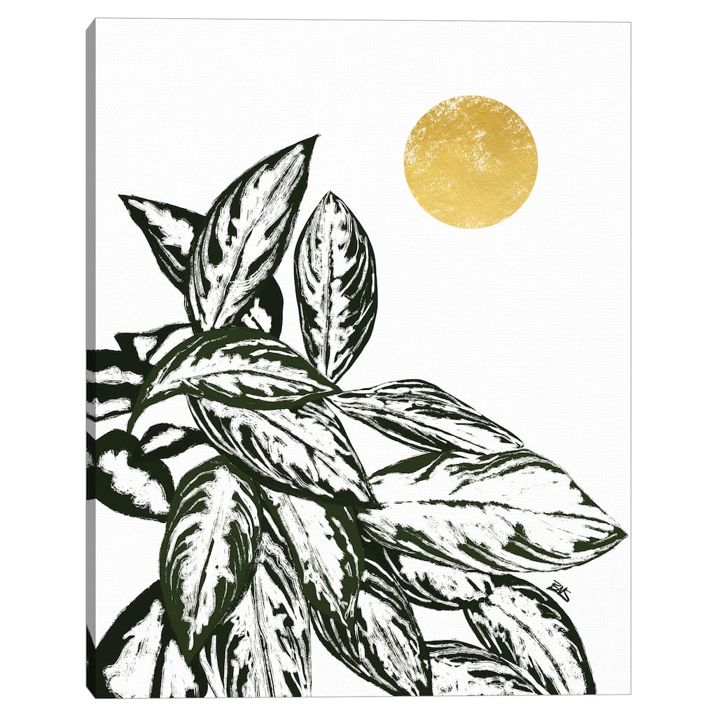 Calas 2 (gold) Canvas Art Print