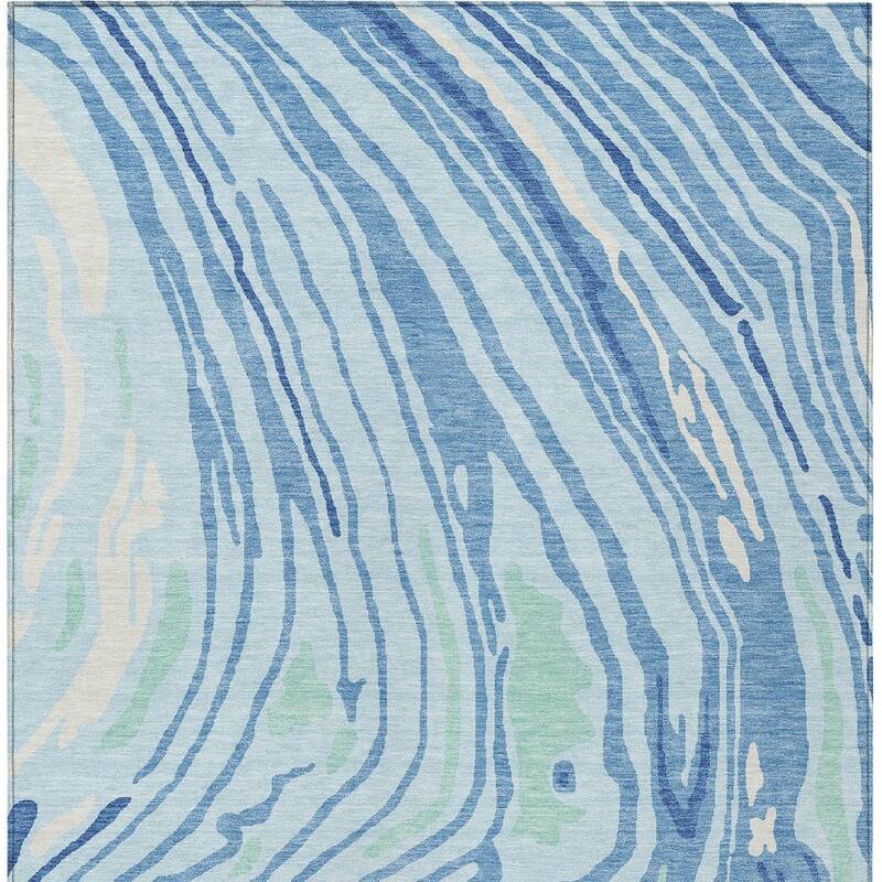 HomeRoots Abstract Transitional Rectangle Outdoor Rug