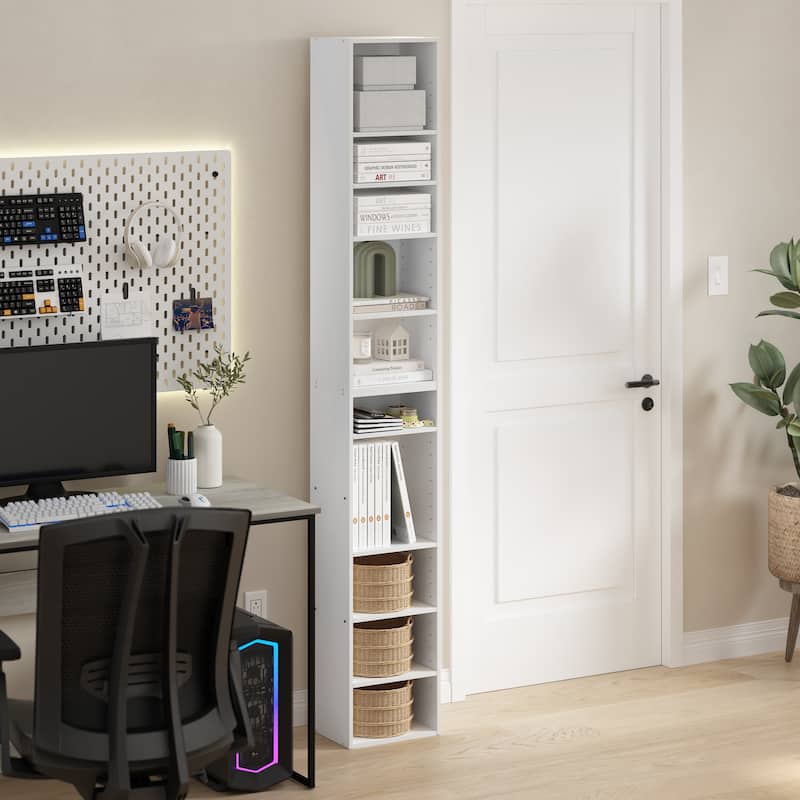 Furinno Pasir 10-Tier Open Shelf Bookcase, Blackwood
