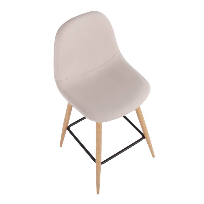 Carson Carrington Stone Natural Counter Stool - Set of 2