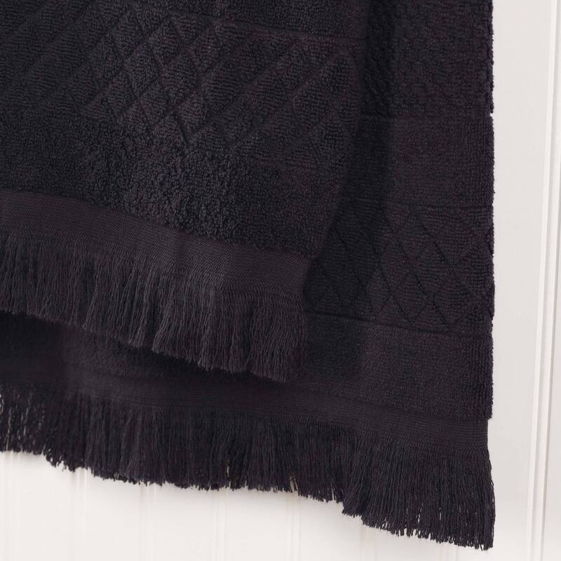 Superior Rolla Cotton Geometric Jacquard Face Towel Washcloth Set of 12