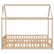 preview thumbnail 16 of 18, Twin Wood House Bed with Guardrails, Slats