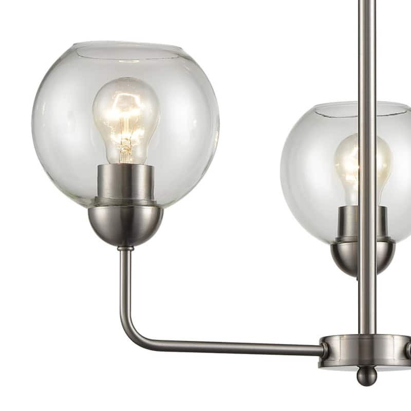 Astoria 3-Light Chandelier in Brushed Nickel