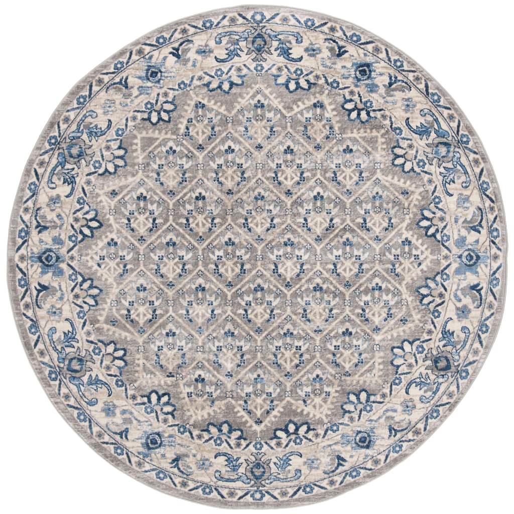 SAFAVIEH Brentwood Paunica Oriental Damask Trellis Rug - 6'7" Round