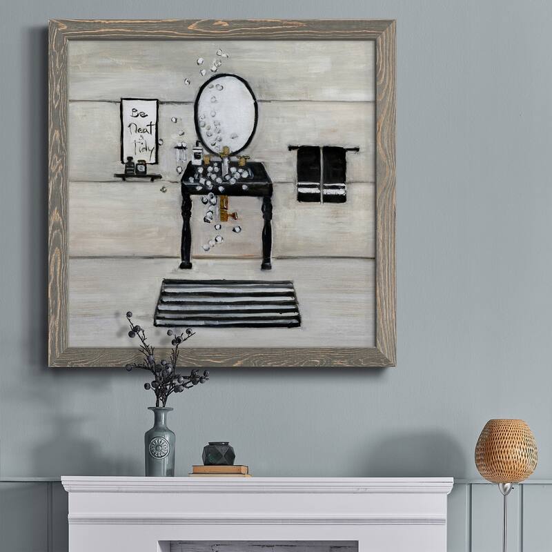 Neat and Tidy Bath-Premium Framed Canvas - Ready to Hang