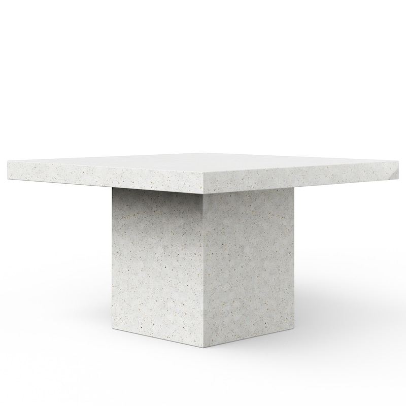 Urbia Una 59" Square Concrete Dining, Bar, and Counter Table