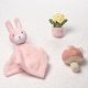 preview thumbnail 2 of 4, Lambs & Ivy Garden Bunny 3-Piece Developmental Infant Baby Plush Gift Set