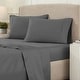 preview thumbnail 41 of 114, Superior Egyptian Cotton 1200 Thread Count Eco-Friendly Solid Sheet Set California King - Charcoal