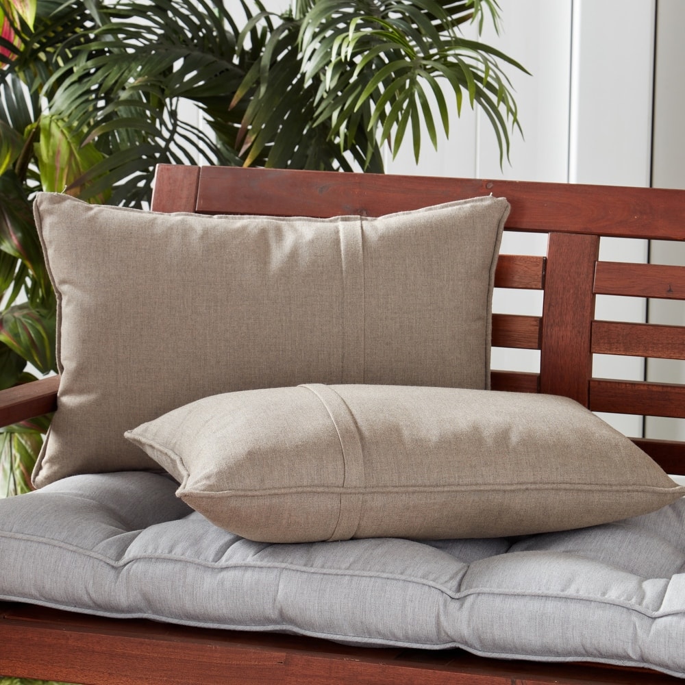 Greendale Home Fashions Sunbrella 21" x 14" Rectangle Outdoor Throw Pillow (Set of 2)