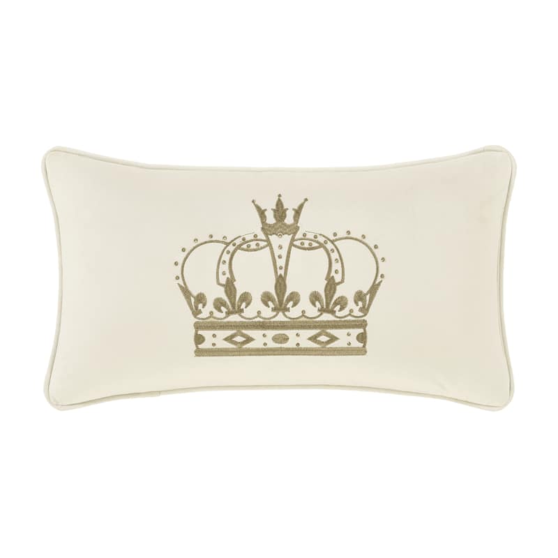 Townsend Crown Pillow Crown Boudoir - Ivory